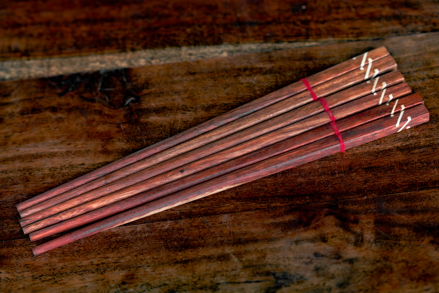 Beautiful Wooden Chopstick with wooden inlay tip Giftset
