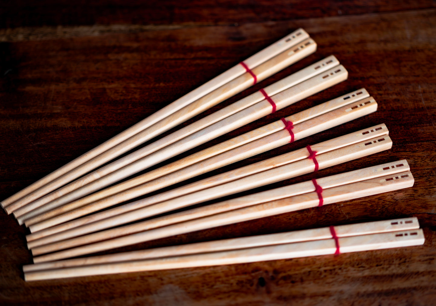 Beautiful Wooden Chopstick with wooden inlay tip Giftset