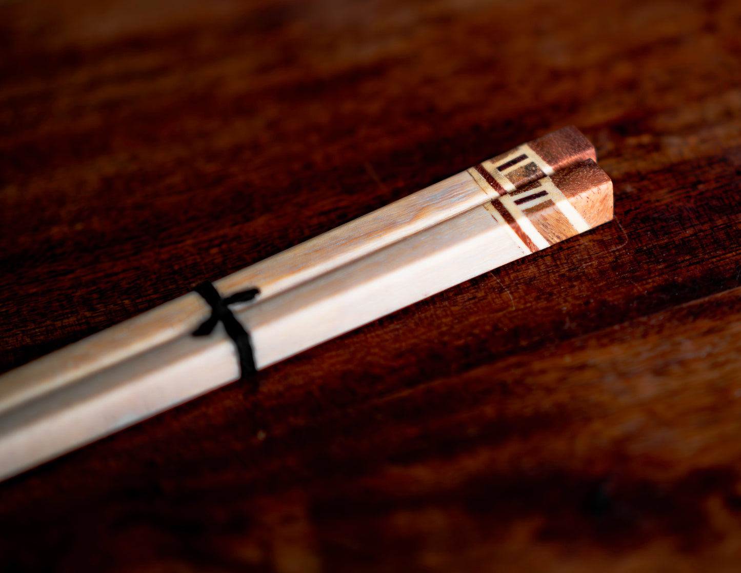 Beautiful Wooden Chopstick with wooden inlay tip Giftset