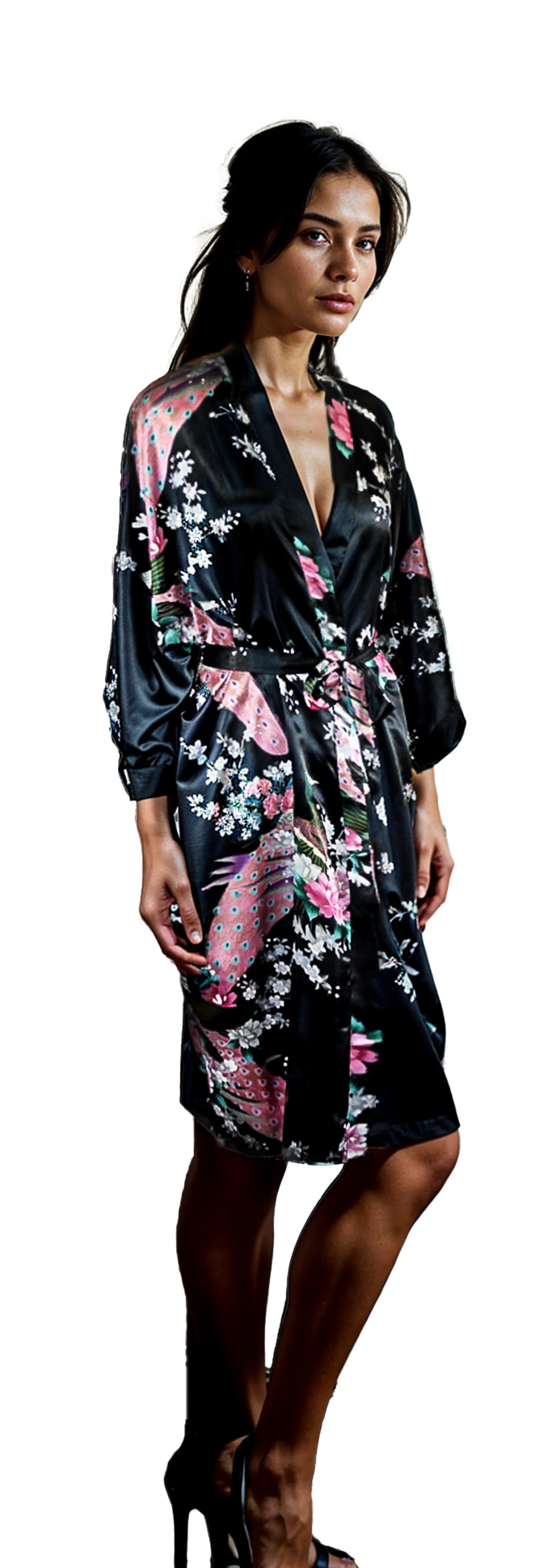 Kimono Robe Peacock - Lightweight Women's Robe | Indulge in Affordable Luxury