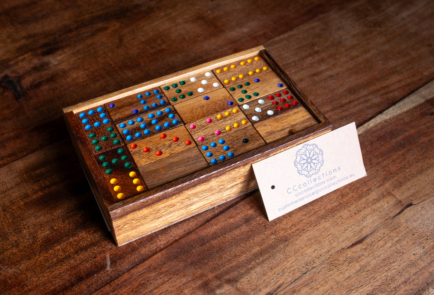 Wood Domino + Matador Wooden Tile Games