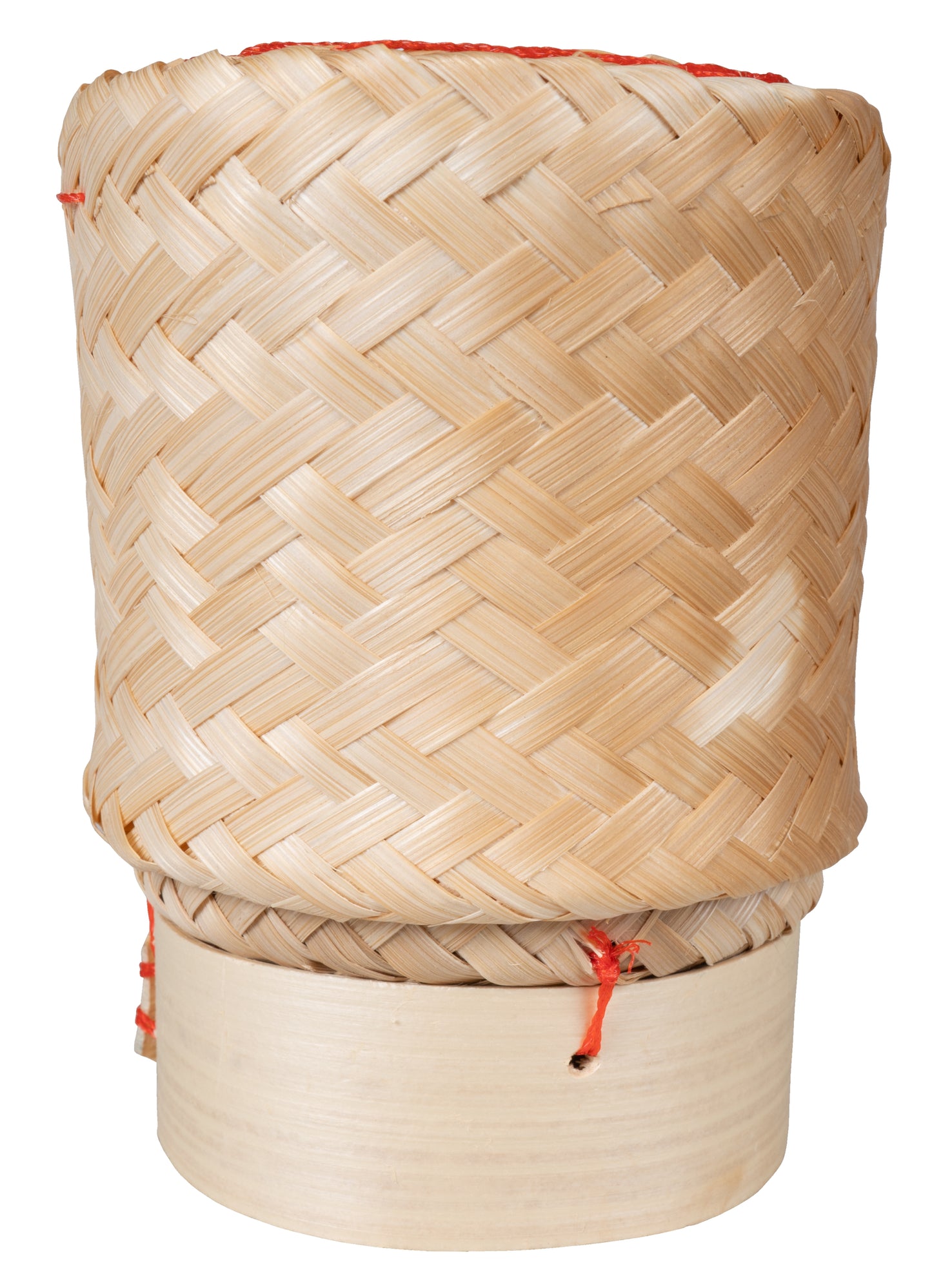 CCcollections Traditional Handmade Bamboo Sticky Rice Basket - Eco-Friendly Serving Basket for Rice