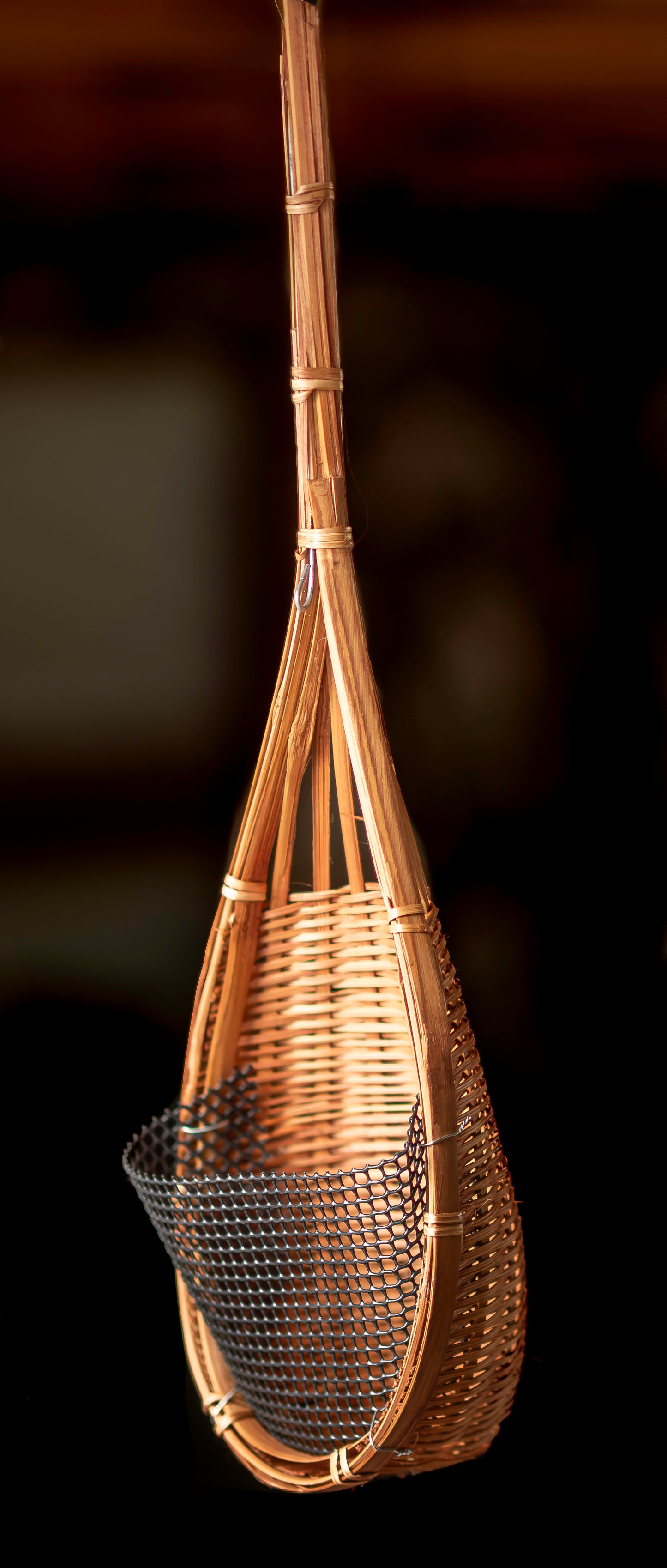 CCcollections Traditional Handcrafted Bamboo Orchid & Air Plant Baskets | Soil-Less Hanging Planters for Vigorous Growth