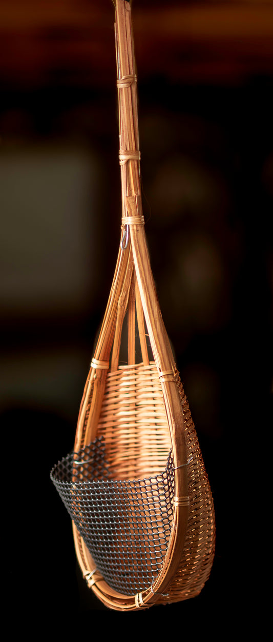CCcollections Traditional Handcrafted Bamboo Orchid & Air Plant Baskets | Soil-Less Hanging Planters for Vigorous Growth