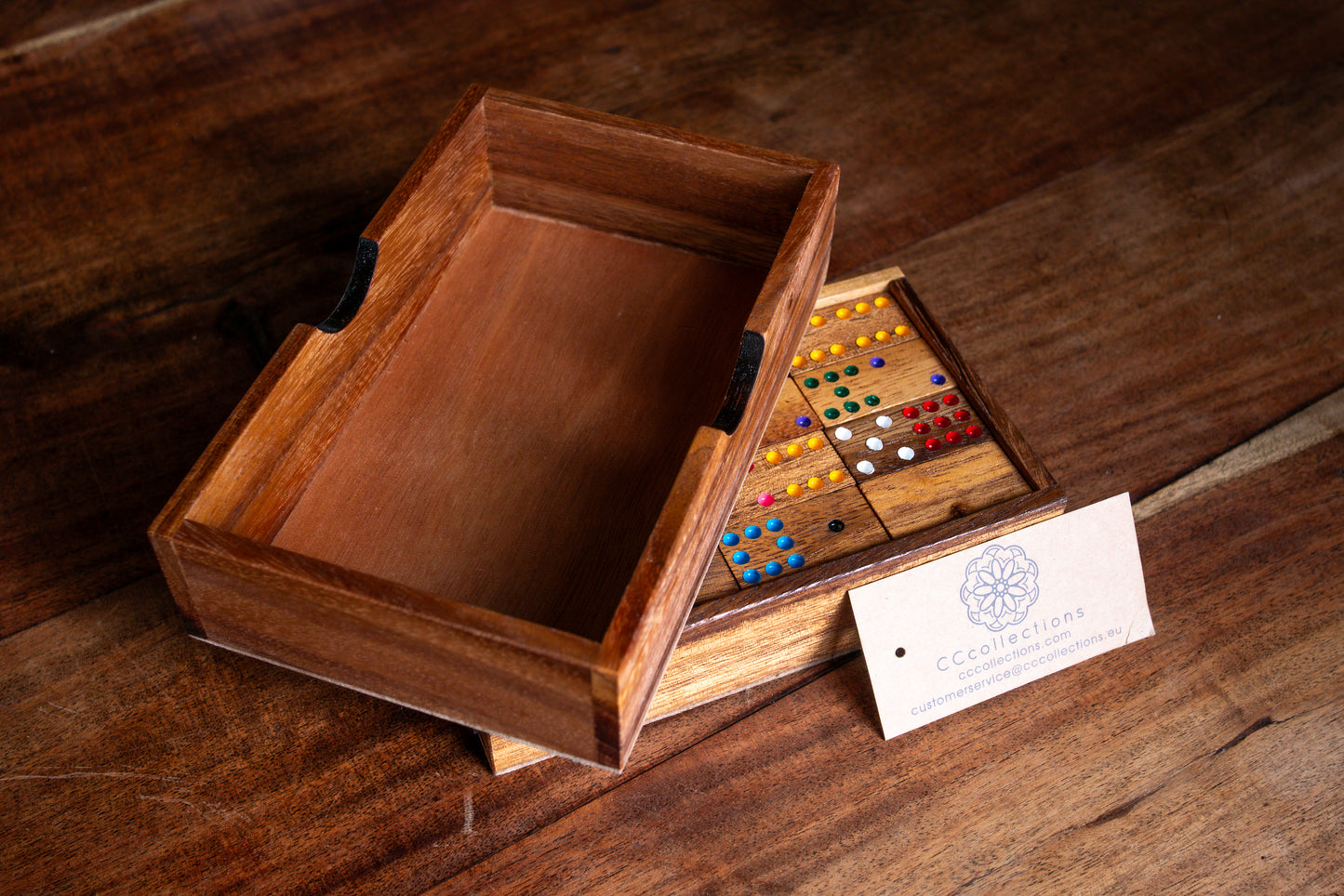 Wood Domino + Matador Wooden Tile Games