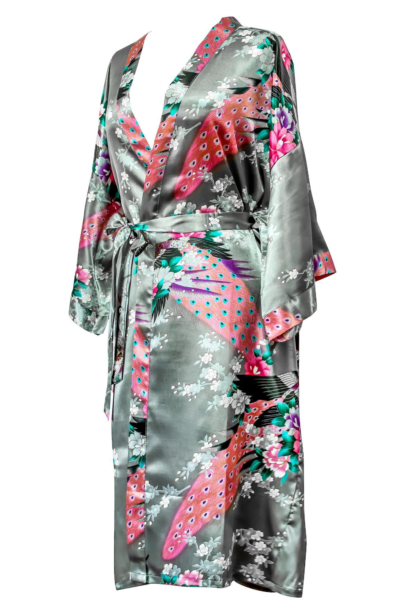 Kimono Robe Peacock - Lightweight Women's Robe | Indulge in Affordable Luxury - CCCollections