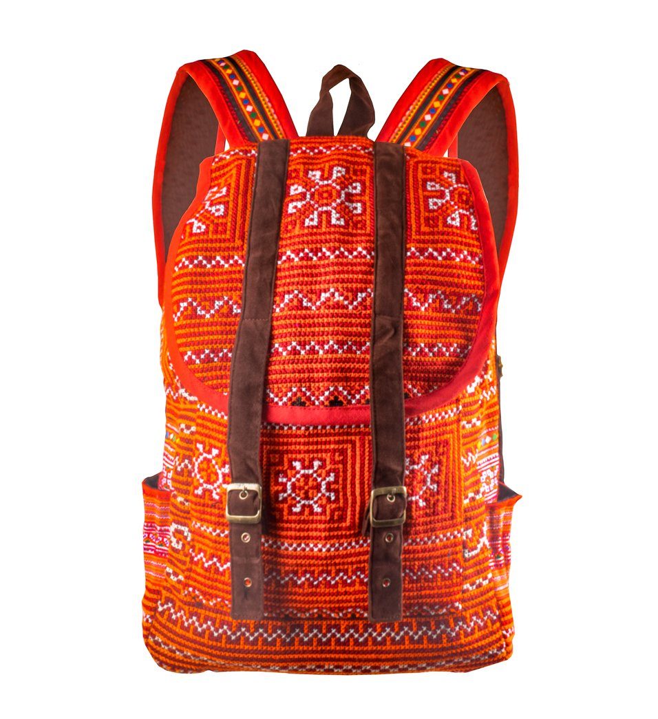 Backpack Shoulder Bowling Bag Gym Bag Tribal Hill Tribe Unique Style Hand stitches - CCCollections