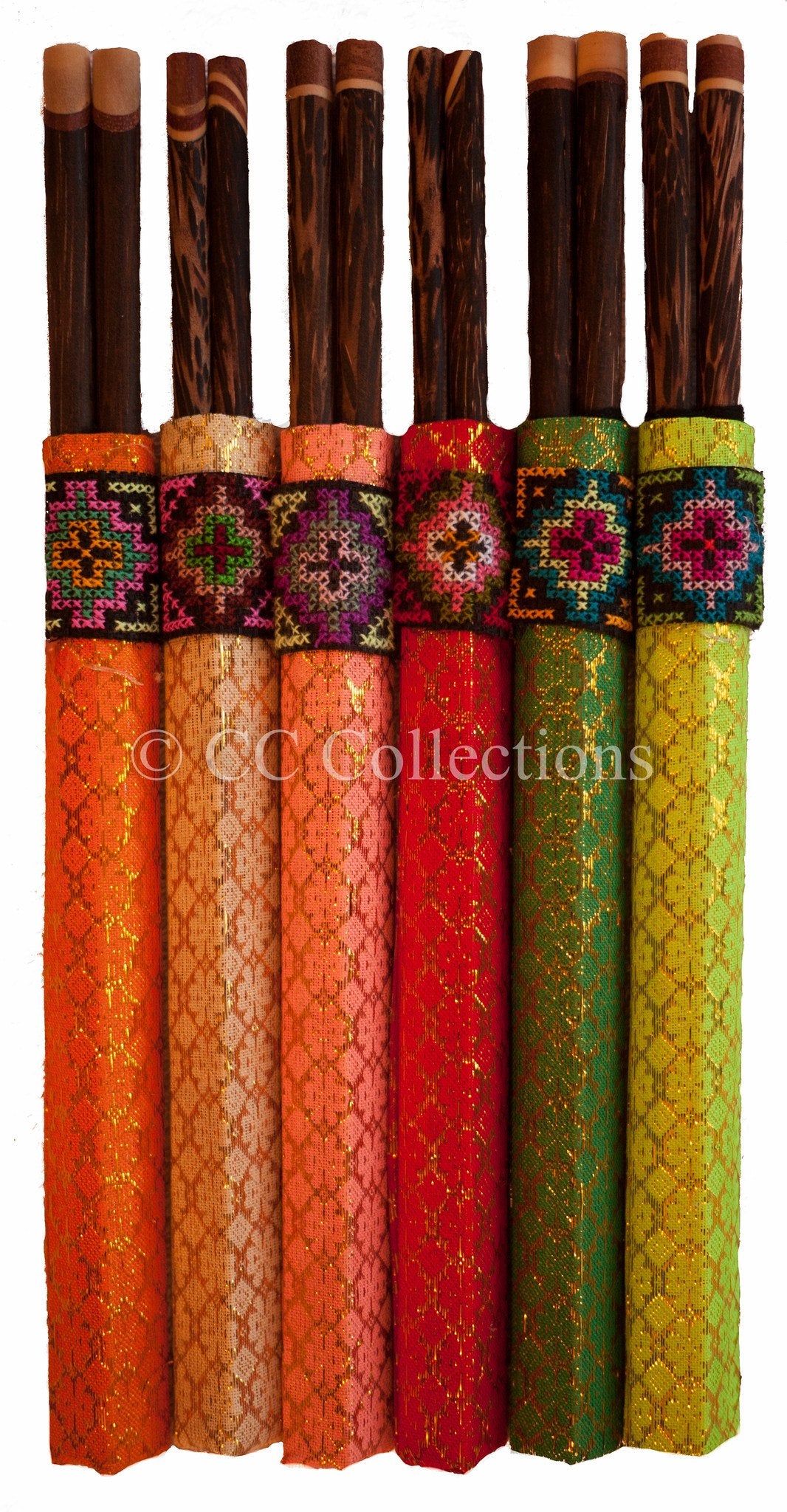 Orential Chopstick 6 Sets with sheath cover - CCCollections