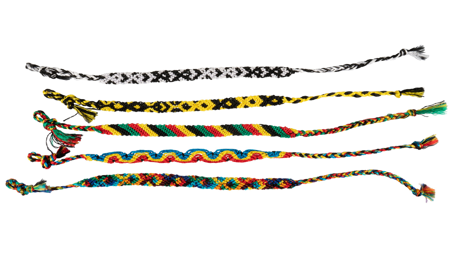 Handmade Friendship Bracelets - Vibrant Fabric Bracelets for Celebrating Friendship - CCCollections