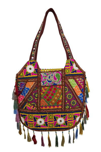 Ethnic Indian style Embroidered Bag Shoulder Strap - CCCollections