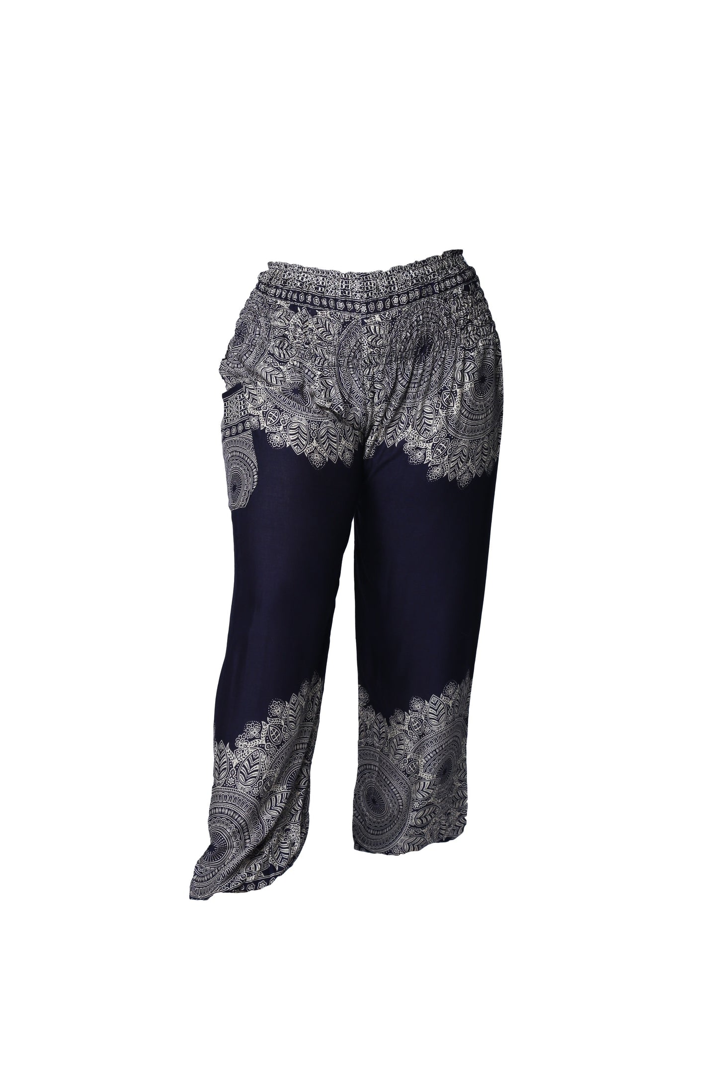 Soft and Comfortable Smocked Waist Pyjama Trousers | Lounge and Yoga Pants - CCCollections