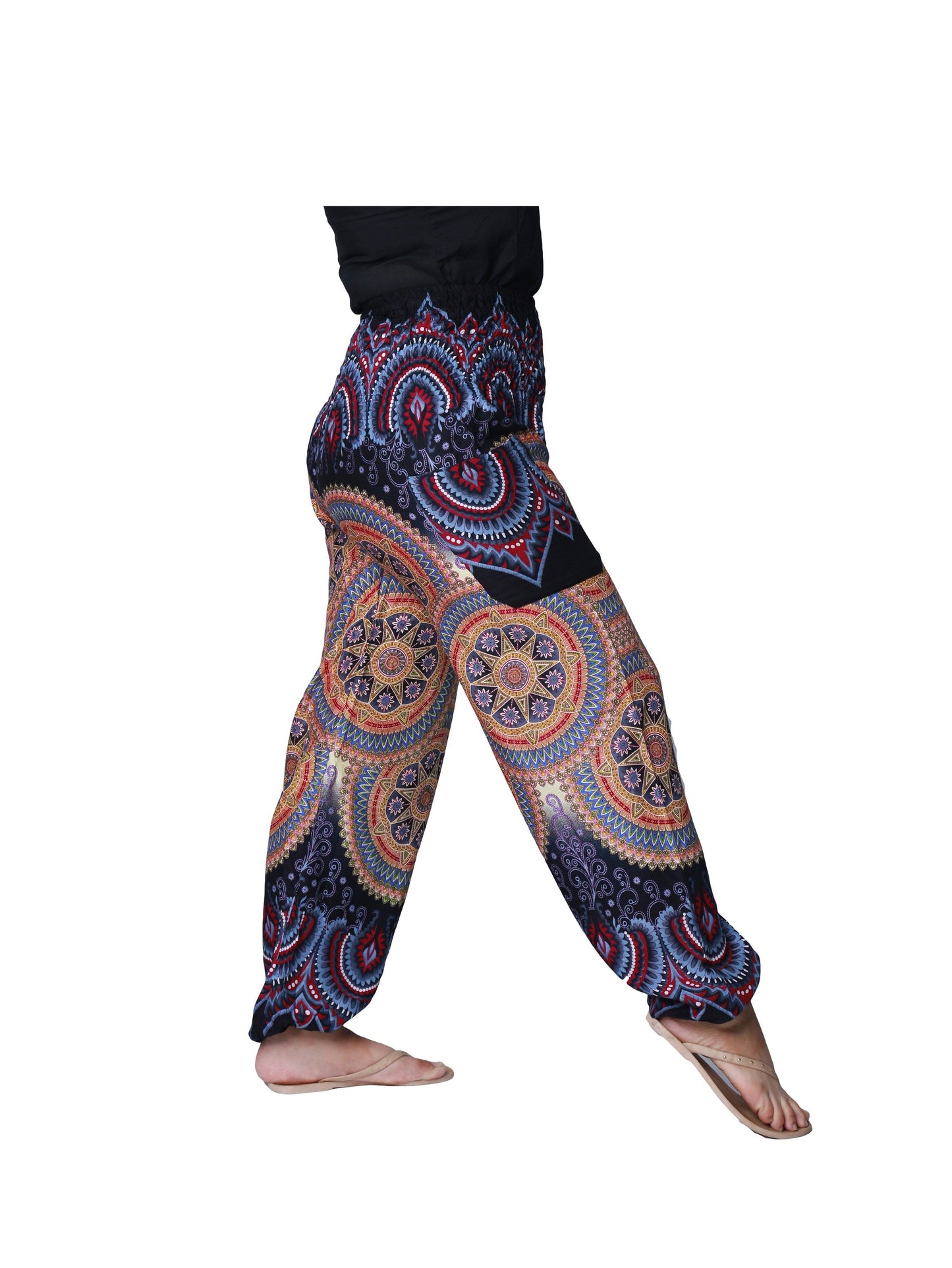 Soft and Comfortable Smocked Waist Pyjama Trousers | Lounge and Yoga Pants - CCCollections