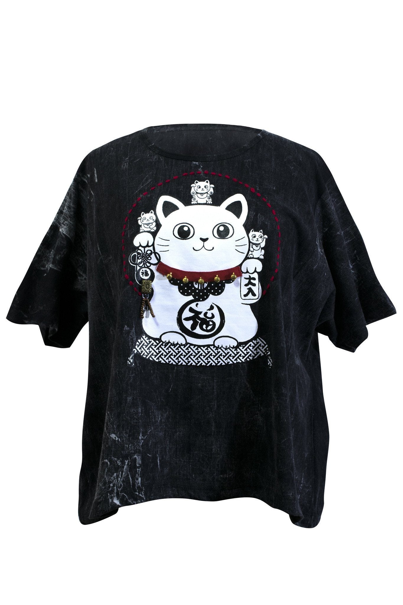T-Shirt Animal Printed Embroidery Dye cotton - CCCollections