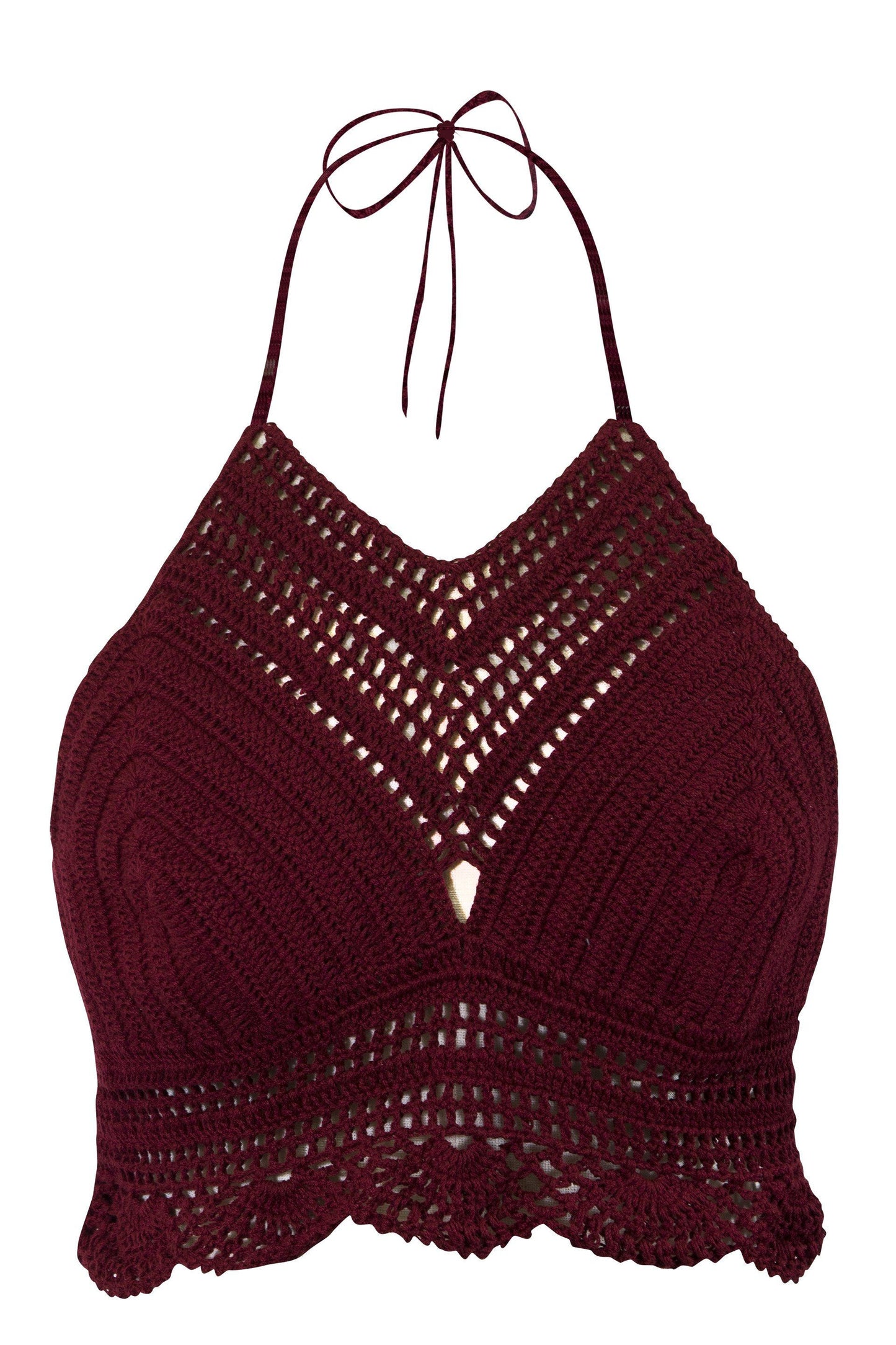 Crochet Bikini Top Halter Neck - CCCollections