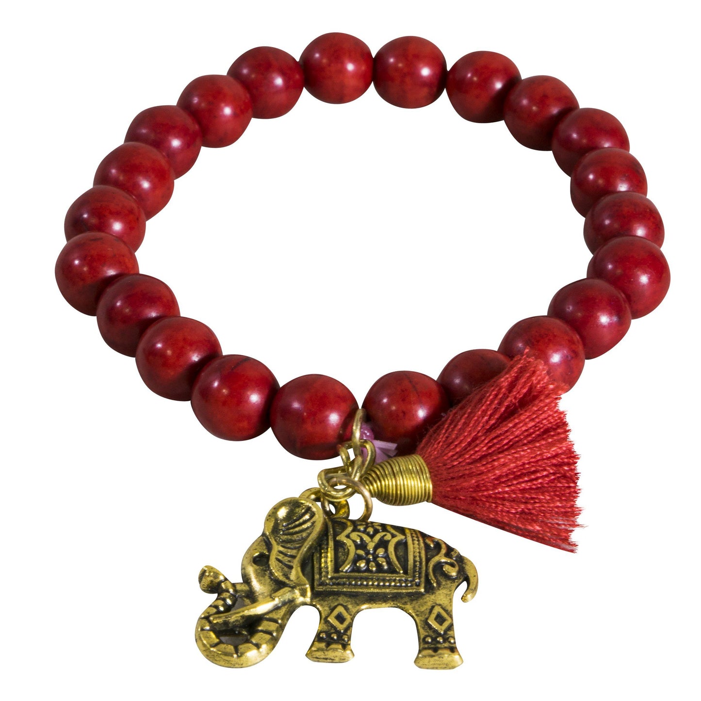 Bracelet Single Beaded Pom Elephant Jewellery - CCCollections