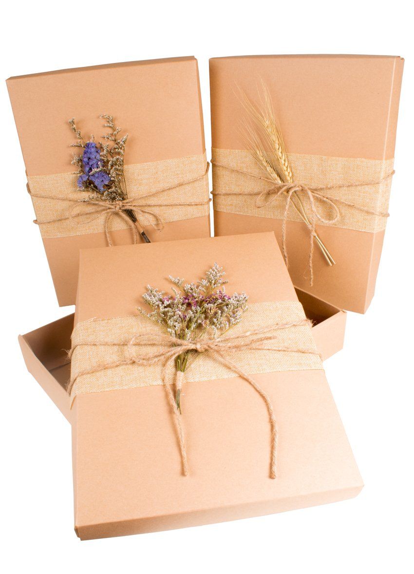 CCcollections Gift Boxes with Dried Flowers | Unique Gift Wrapping Ideas - CCCollections