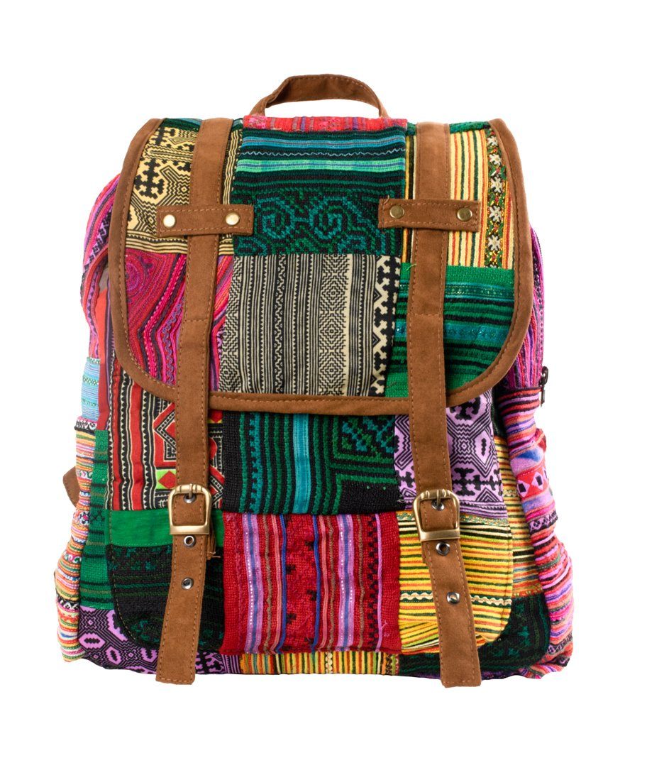 Backpack Shoulder Bowling Bag Gym Bag Tribal Hill Tribe Unique Style Hand stitches - CCCollections