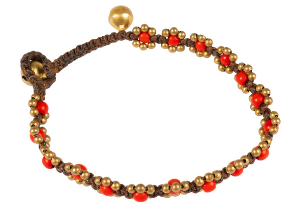 CCcollections Bohemian Bead Bracelet with Bell Fastening Multiple Variations Including Real Pearls - CCCollections