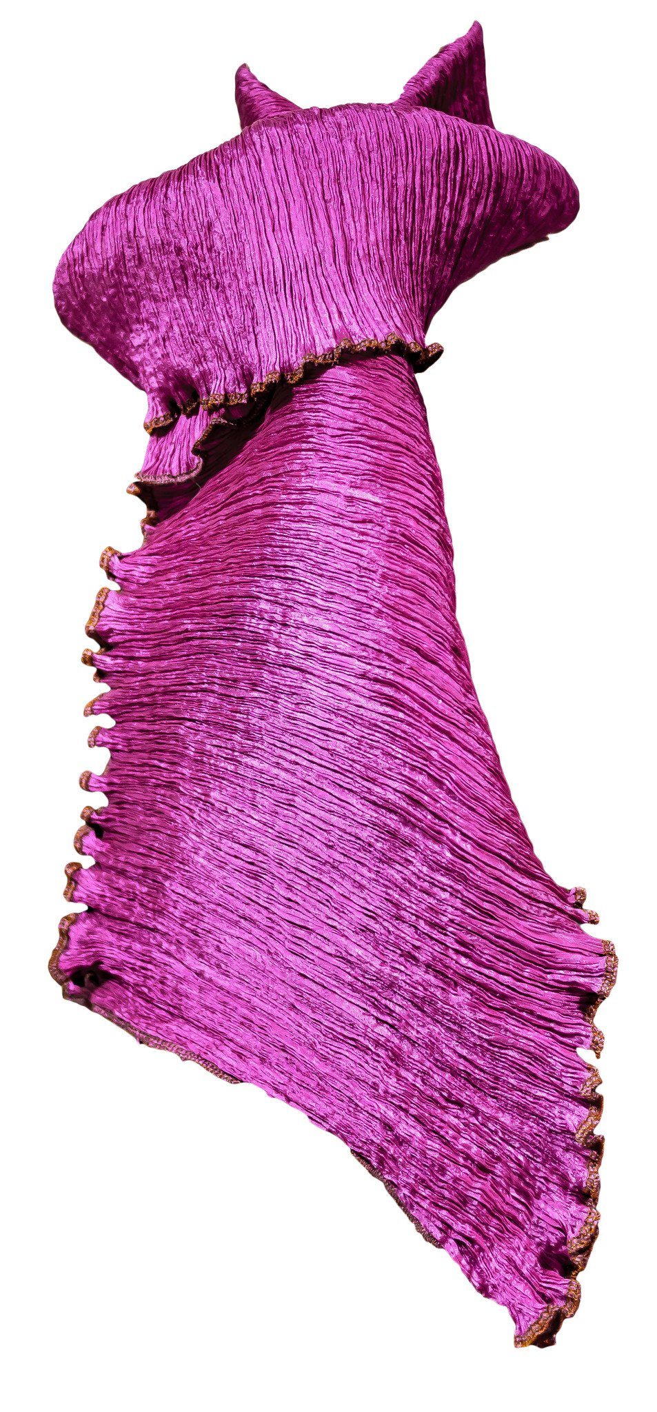 Pure Silk Pleated Scarf - CCCollections