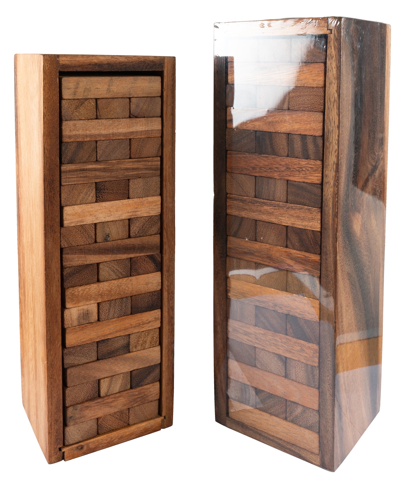 Wooden Tower Block Stacking with Rule Chart - CCCollections