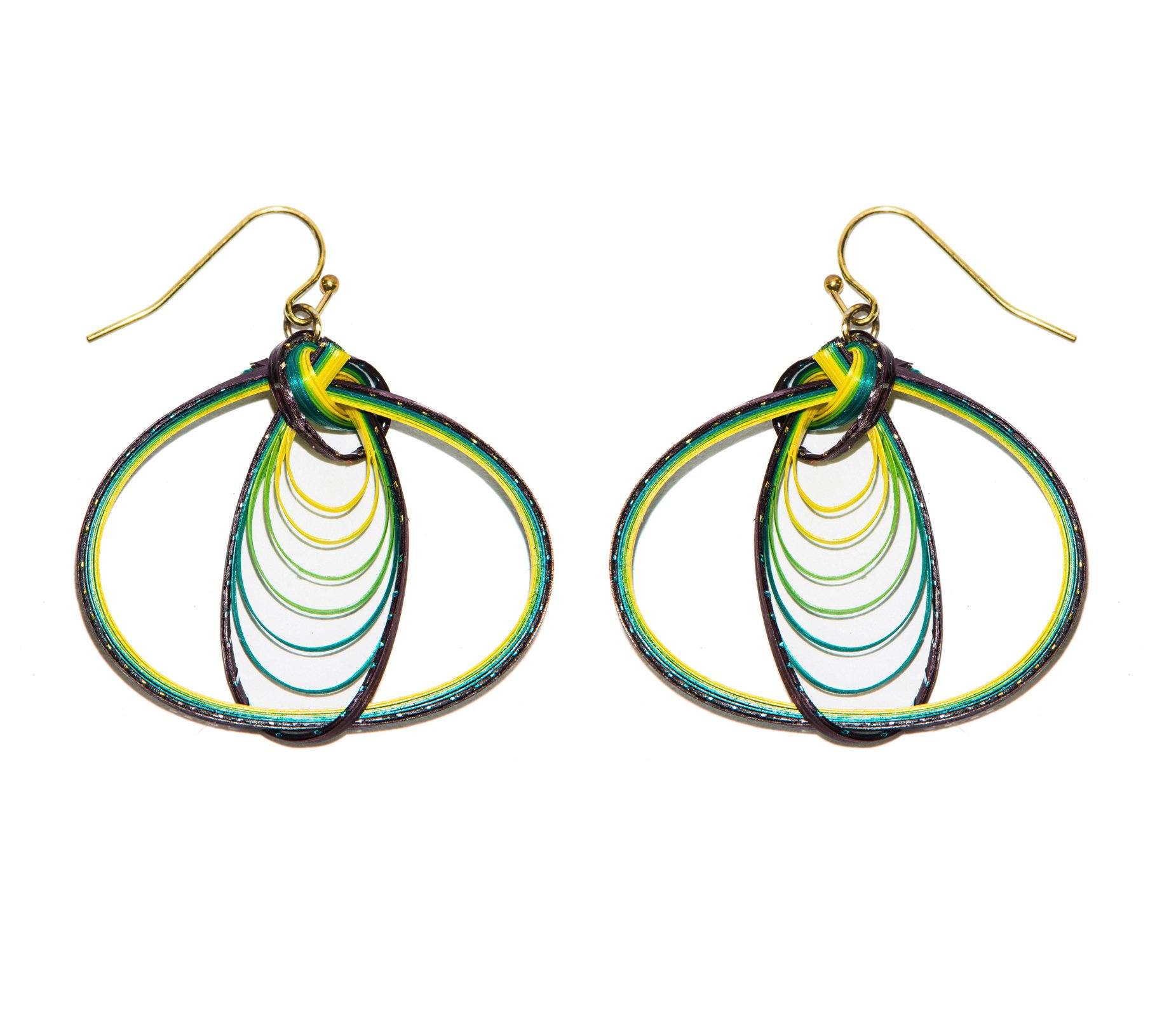 Handmade Bamboo Earring Bass Fashion 10 design each design in 3 colour - CCCollections