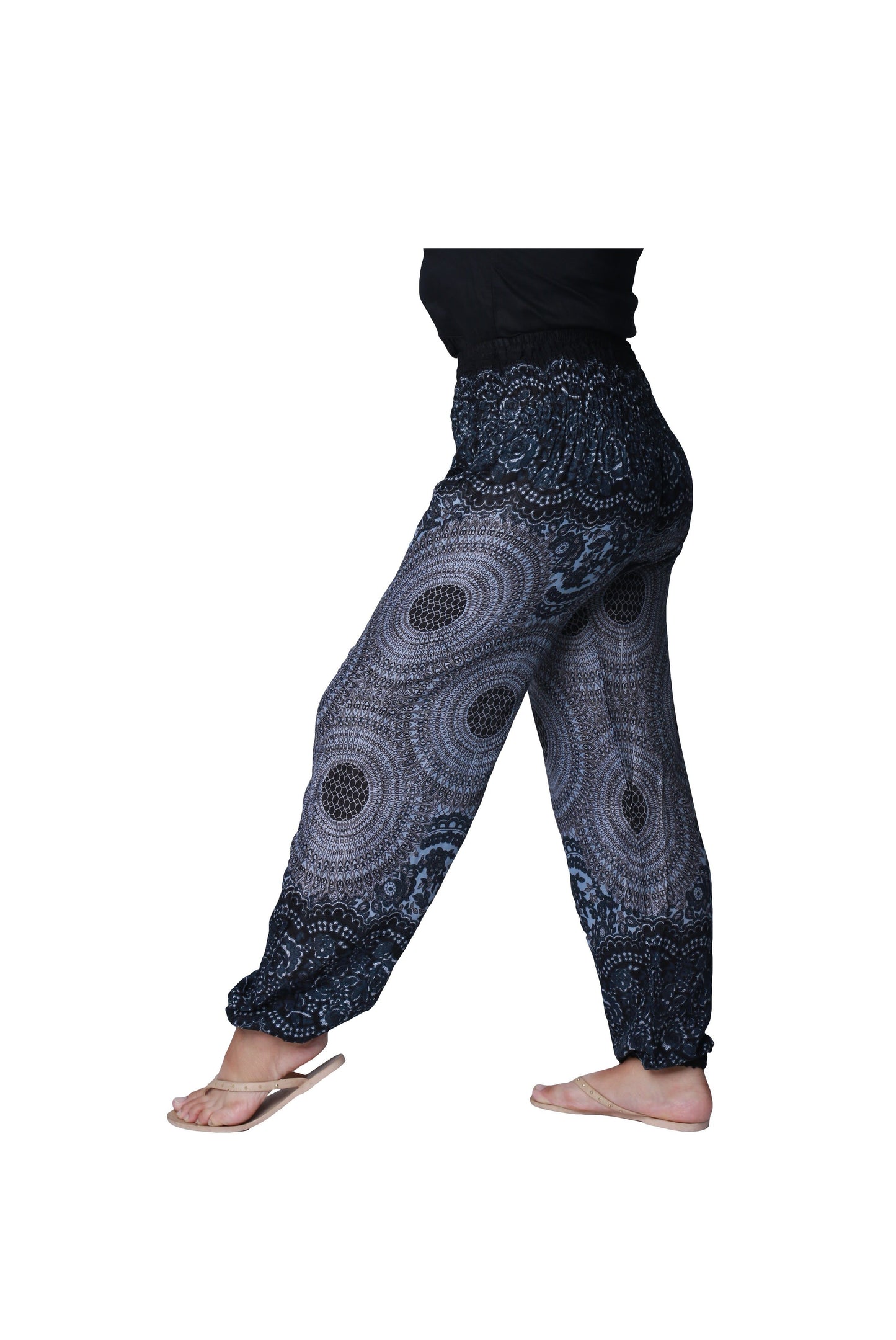 Soft and Comfortable Smocked Waist Pyjama Trousers | Lounge and Yoga Pants - CCCollections