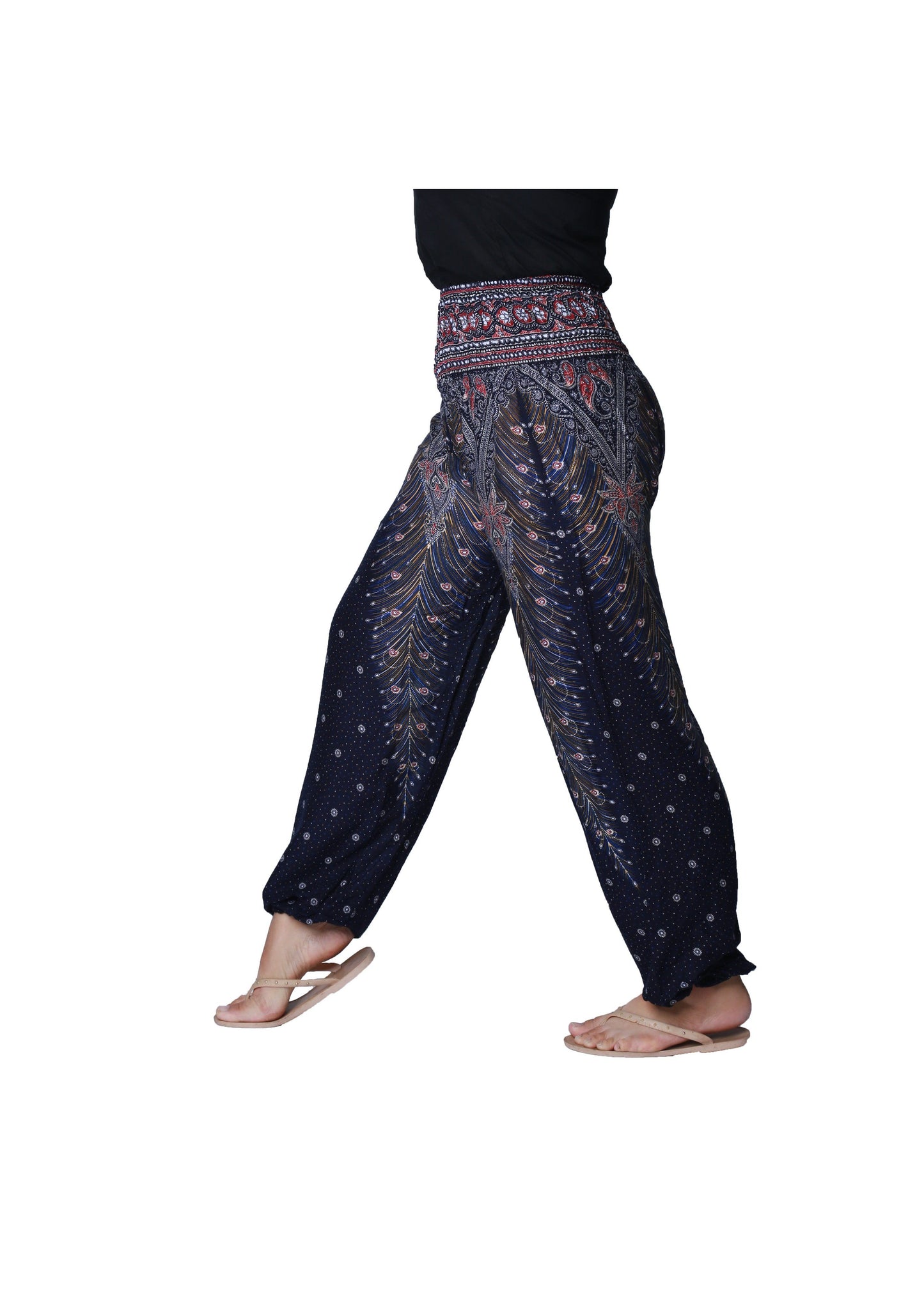 Soft and Comfortable Smocked Waist Pyjama Trousers | Lounge and Yoga Pants - CCCollections