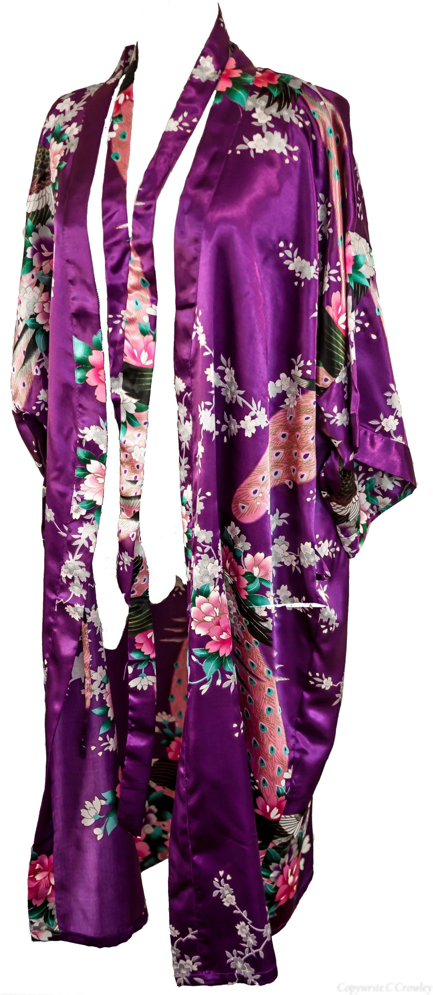 Kimono robe long 16 colors Premium Peacock bridesmaid bridal shower womens gift - CCCollections