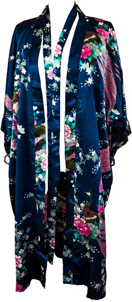 Kimono robe long 16 colors Premium Peacock bridesmaid bridal shower womens gift - CCCollections