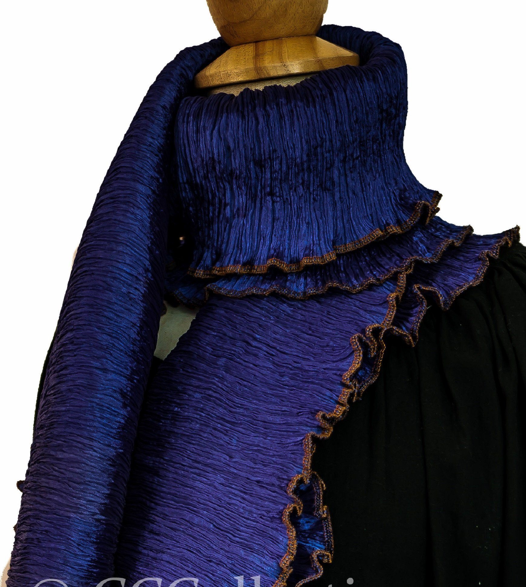 Pure Silk Pleated Stole / Shawl Wrap - CCCollections