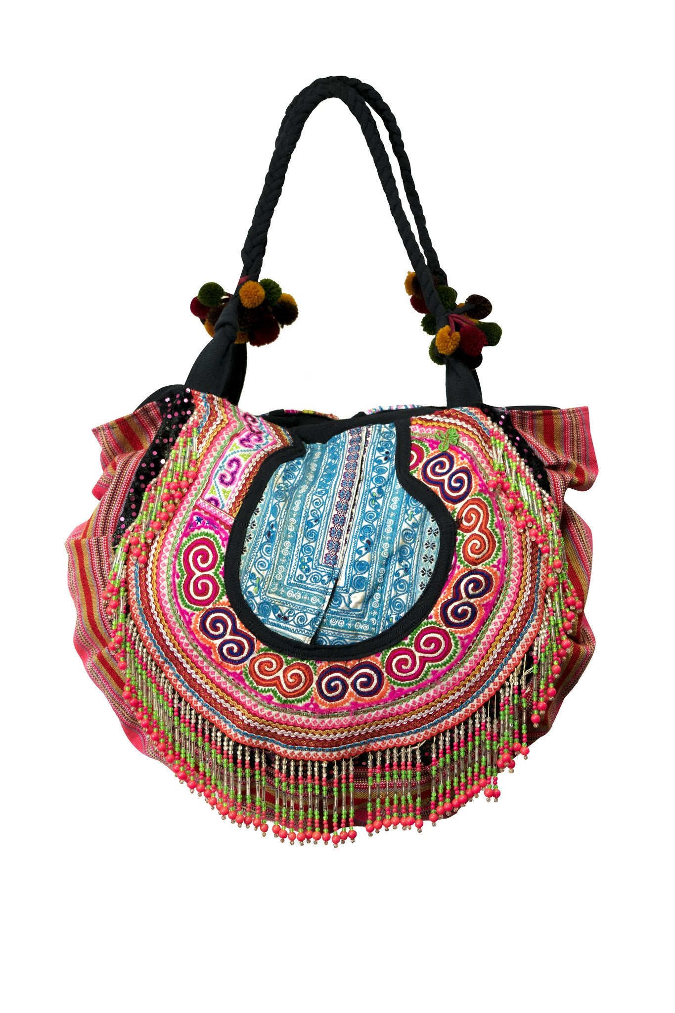 Hill tribe Vintage Collar handmade handbag (SA) - CCCollections