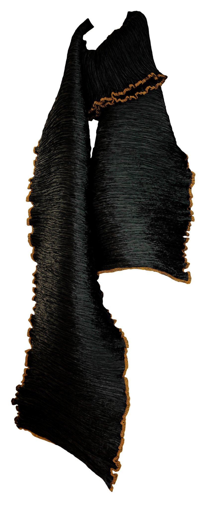 Pure Silk Pleated Scarf - CCCollections