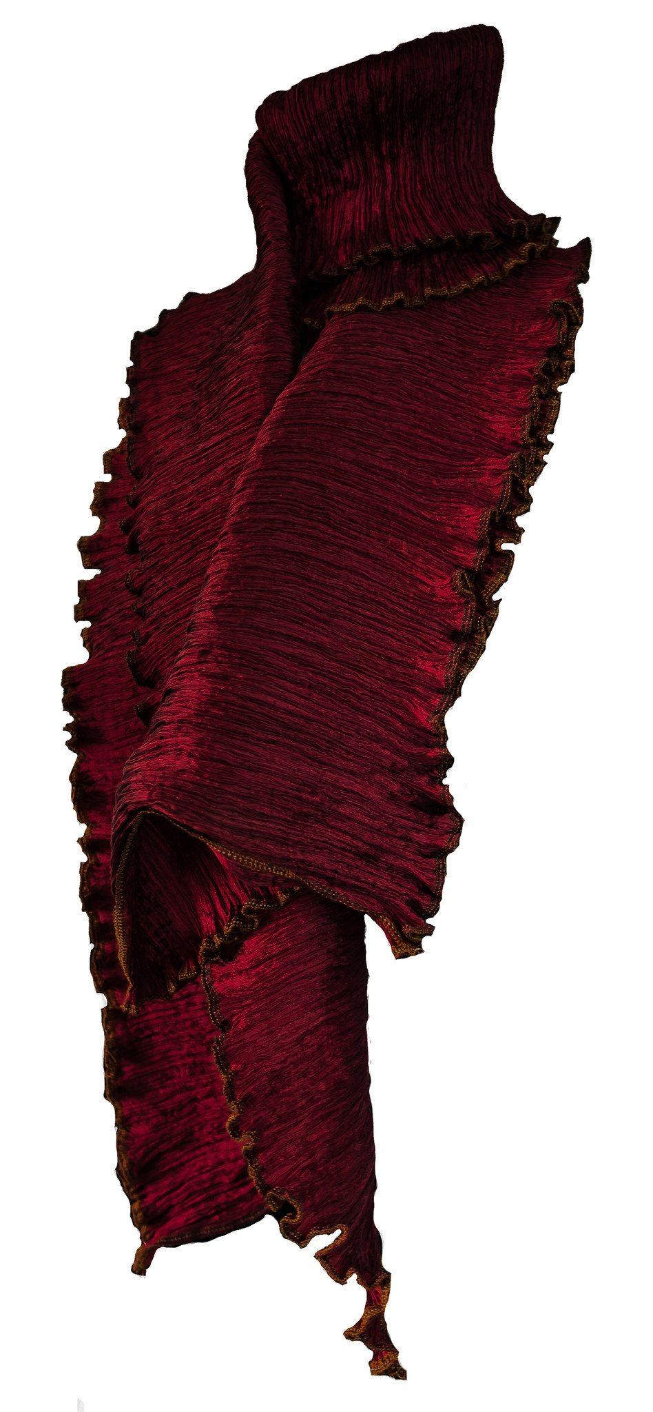 Pure Silk Pleated Scarf - CCCollections