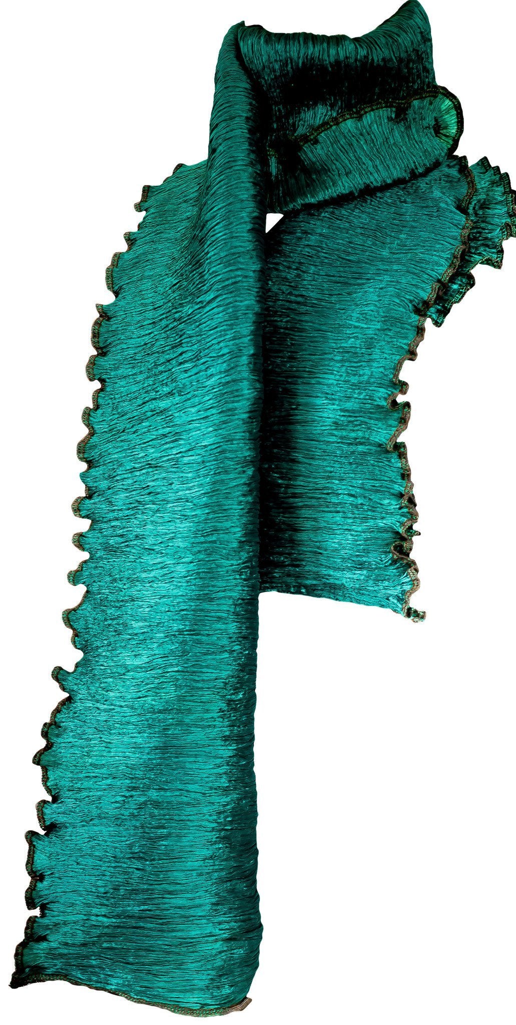 Pure Silk Pleated Scarf - CCCollections