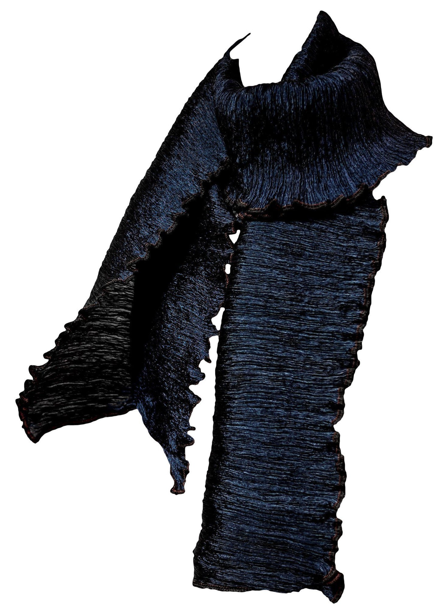 Pure Silk Pleated Scarf - CCCollections