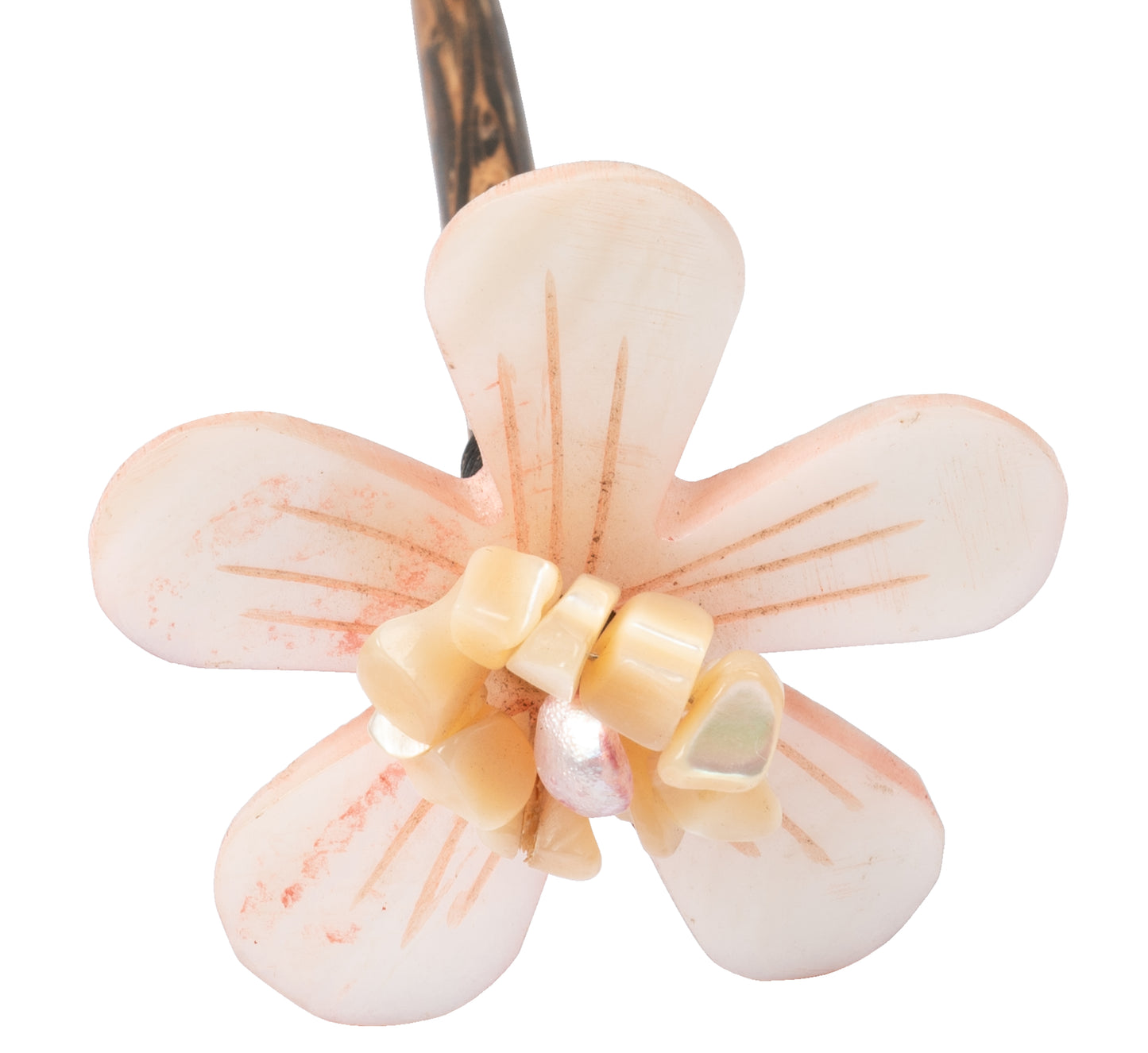 Handmade Wooden Hair Pins with Shell Pearl many design - CCCollections